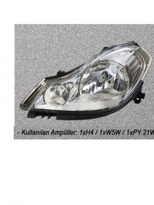 FAR SİNYAL SOL CLIO SYMBOL THALIA 09 ELEKTRİKLİ MOTORLU H4