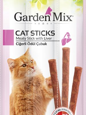 GARDENMIX CIĞERLI KEDI STICK ÖDÜL 3 X 5G X 5 ADET