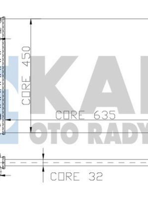 MOTOR SU RADYATÖRÜ [ RENAULT LAGUNA 1997-2001, ESPACE III 1999-2002 1.6/1.8/2.0/1.9D KLİMALI 2 SIRA AL+PL ]
