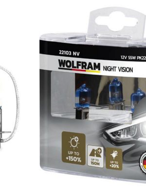 AMPUL 12V H3 55 PK22s NIGHT VISION 150 FAZLA 20 BEYAZ IŞIK