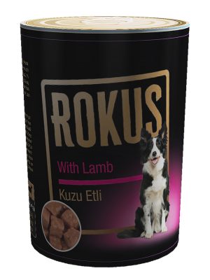 ROKUS KUZU ETLI KÖPEK KONSERVESI 410 GR X 6 ADET