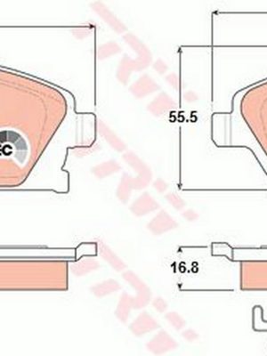 DİSK FREN BALATASİ ÖN [ OPEL CORSA C 2000- , COMBO 2001- ]
