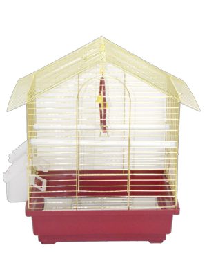 DAYANG İKI KAPILI ÇATILI MUH.KAFES PIRINÇ 30X23X39 X 1 ADET