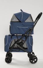 Tommy Çift Katlı Evcil Hayvan Arabası Mavi 66*50* 98cm Max 30kg - Görsel 2