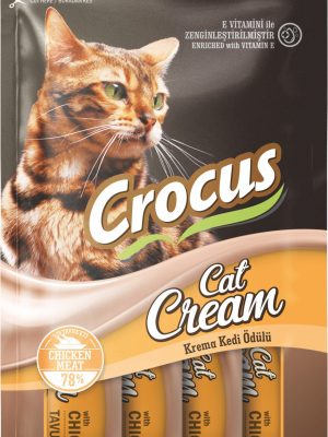 CROCUS TAVUKLU KREMA KEDI ÖDÜLÜ 4 X 15 GR X 5 ADET