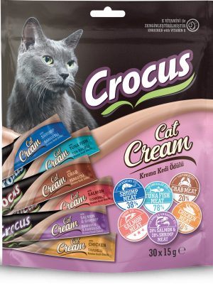 Crocus Multıpack 6 Çeşit Krema Kedi Ödülü 30x15gr