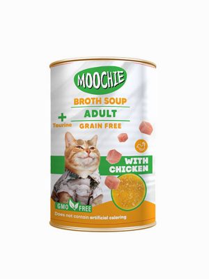 MOOCHIE ET SUYU ÇORBA TAVUKLU YETIŞKIN KEDI 135ML X 6 ADET