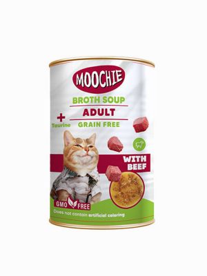 MOOCHIE ET SUYU ÇORBA DANA ETLI YET.KEDI 135ML X 6 ADET