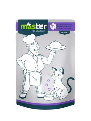 MASTER TAVŞAN ETLI POUCH KEDI MAMASI 80 GR. X 6 ADET
