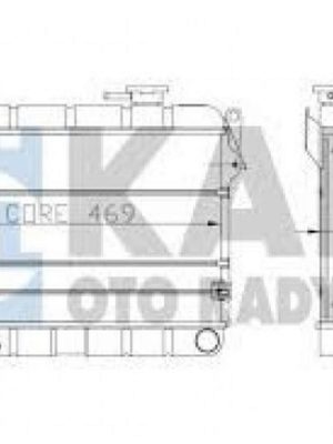 MOTOR SU RADYATÖRÜ [ TOFAŞ M131 YM 2 SIRA AL+PL ]