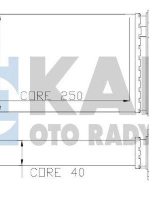 KALORİFER RADYATÖRÜ [ FIAT TEMPRA, TIPO 1.6 16V SXA, ALFA 145 1995-2001, 146 1994-2001, 155 1992-1997 2 SIRA AL+PL MUSLUKLU ]