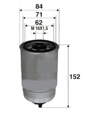 YAKIT FİLTRESİ ALFA 147 1.9-2.4 JTD-JUMPER II-BOXER II 2.0 HDI-2.2 HDI-2.8 HDI (02-06)-DUCATO II 2.0 JTD-2.8 JTD (02-06)-DOBLO 1.9 JTD 01--CERATO 2.0 CRDI 04-