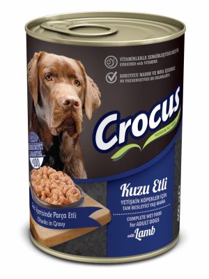 CROCUS YETIŞKIN KÖPEK KUZU ETLI YAŞ MAMA 400 GR X 4 ADET