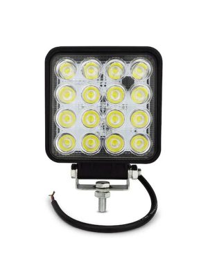 16 LED KARE ÇALIŞMA LAMBASI 12-24V 25MM