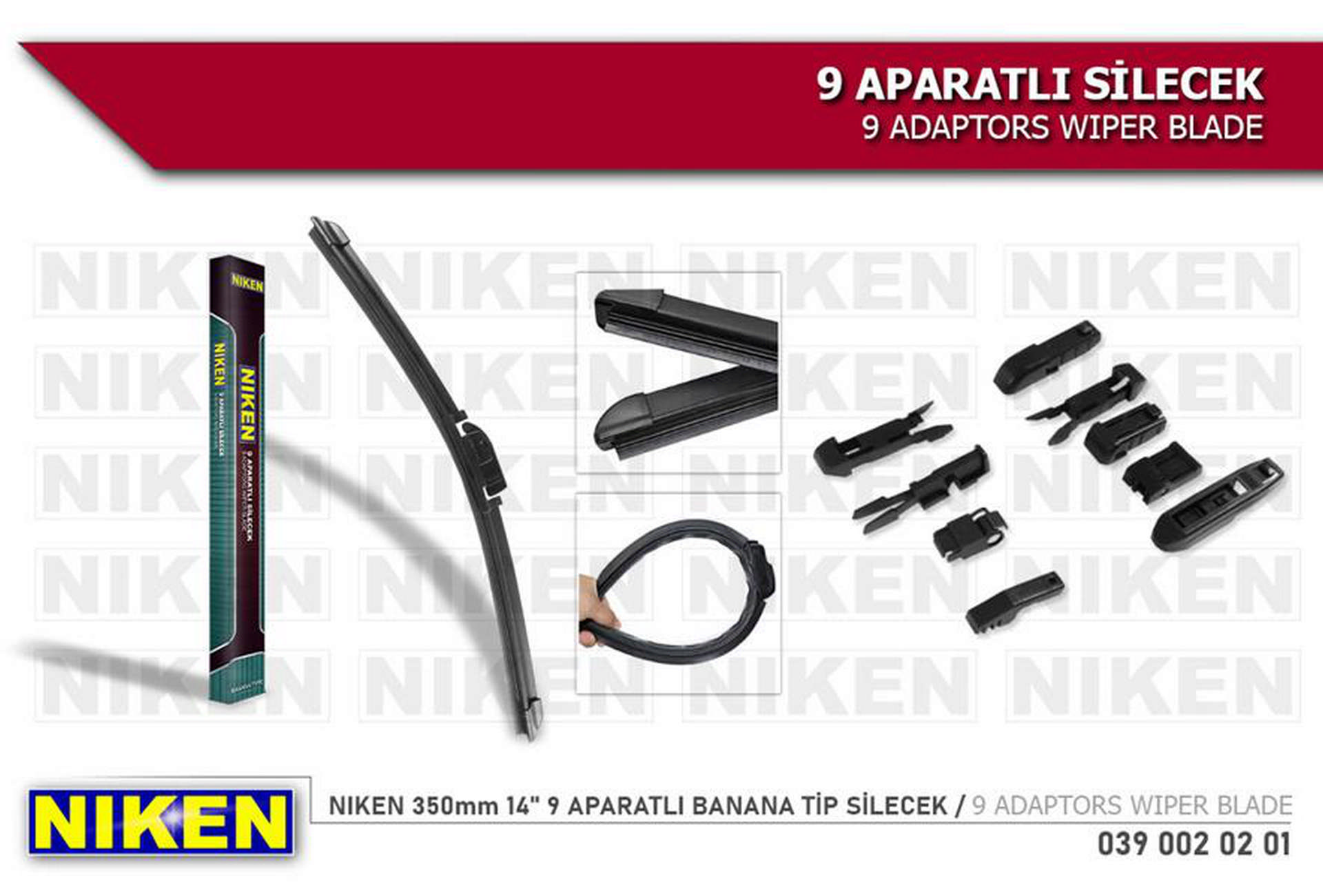 546849627.jpg SİLECEK 350mm 9 APARATLI BANANA TİP - Görsel 1