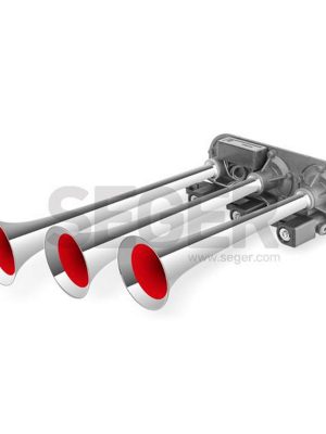 ÜÇ BORULU 8 SES KOMBİNASYONLU 12V MEHTER KORNA-KROM BORULU