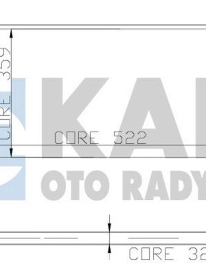 MOTOR SU RADYATÖRÜ [ FIAT PALIO, PALIO WEEKEND 1.2/1.4 2 SIRA AL+PL 1996- KLİMASIZ ]