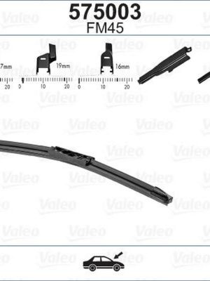 SİLECEK SÜPÜRGESİ 45cm X1 MUZ TİPİ FİRST 4 APARATLI/Multiconnection ÜNİVERSAL VFB45