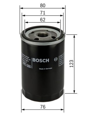 YAĞ FİLTRESİ [ VOLKSWAGEN GOLF (III-IV-V-VI-PLUS) , BORA , PASSAT 1.6 / 1.8T / 2.0 1991 - , AUDİ A3 , A4 1.3 / 1.6 / 1.8 1994 - ]