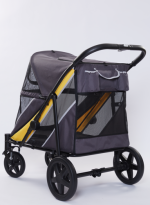 Tommy Evcil Hayvan Arabası Gri 112*65*100cm Max 40kg - Görsel 2