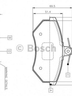 FREN BALATA ÖN [ VW GOLF3, CLASSIC, PASSAT, CADDY 1991-1997 ]