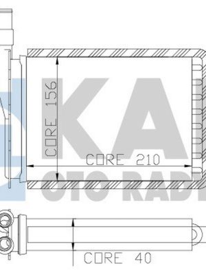 KALORİFER RADYATÖRÜ [ RENAULT 9, 11 2 SIRA CU+PL BAKIR BORULU ]