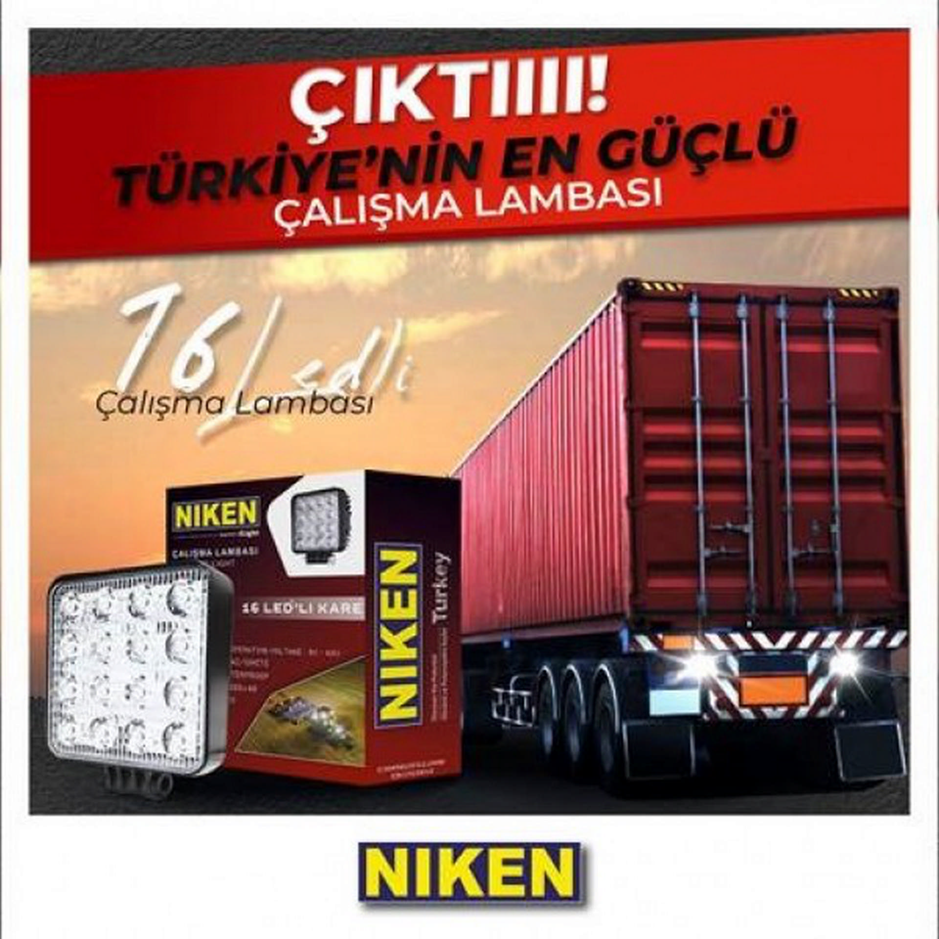 737331620.jpg CALISMA LAMBASI 16 LEDLİ KARE - Görsel 1