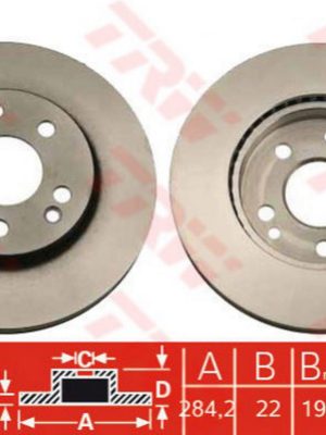 FREN DİSKİ ÖN HAVA KANALLI (MERCEDES :(W201) 190E 2.3 16V)