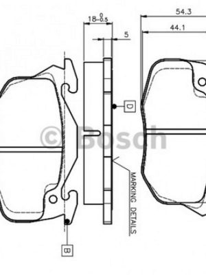 FREN BALATASI ÖN [ RENAULT CLİO 1 , R9 , R19 , R11 1986 - ]