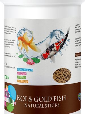 PETS FAMILY KOI & GOLD FISH NATURAL STICKS 1L/100G X 2 ADET