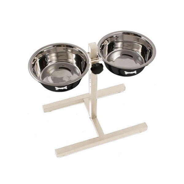 795-24433.jpg ADDT2B(BN) 5 Qt Ayaklı Mama Su Kabı Seti - Görsel 1