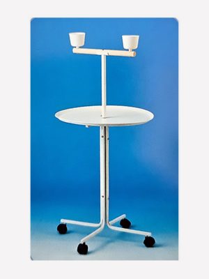 PAPAĞAN SEHPASI BEYAZ 58 CM ÇAP X 120 CM X 1 ADET