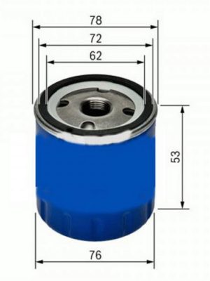 YAĞ FİLTRESİ (KÜÇÜK TİP) [ RENAULT MEGANE I, II, II, CLIO I, II, II, FLUENCE, KANGOO, R9, R19, LOGAN, SANDERO-DUSTER EURO6 ]