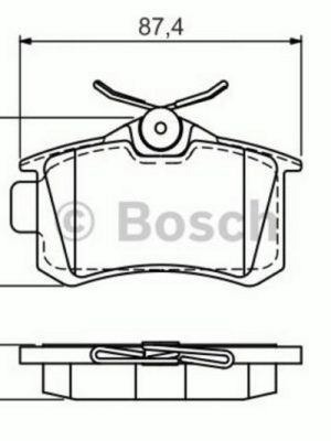 FREN BALATASI ARKA MEGANE II-LAGUNA-GOLF III-IV-PASSAT III-POLO-C3-C4-P307-AUDI A3-A4