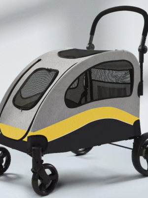 Tommy Evcil Hayvan Arabası Sarı 90*73*108cm Max 60kg