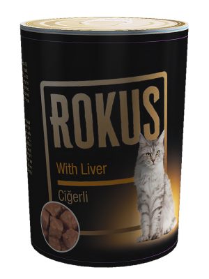 ROKUS CIĞERLI KEDI KONSERVESI 410 GR X 6 ADET