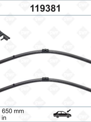 SILECEK SUPURGESI TAKIMI 650mm / 650mm MERCEDES C219 W211 S211 . PORSCHE CAYENNE . VW TOUAREG SWF