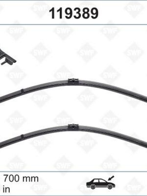 SILECEK SUPURGESI TAKIMI 700mm / 700mm MERCEDES W220 W221 . CITROEN C6 . PEUGEOT 407 SWF