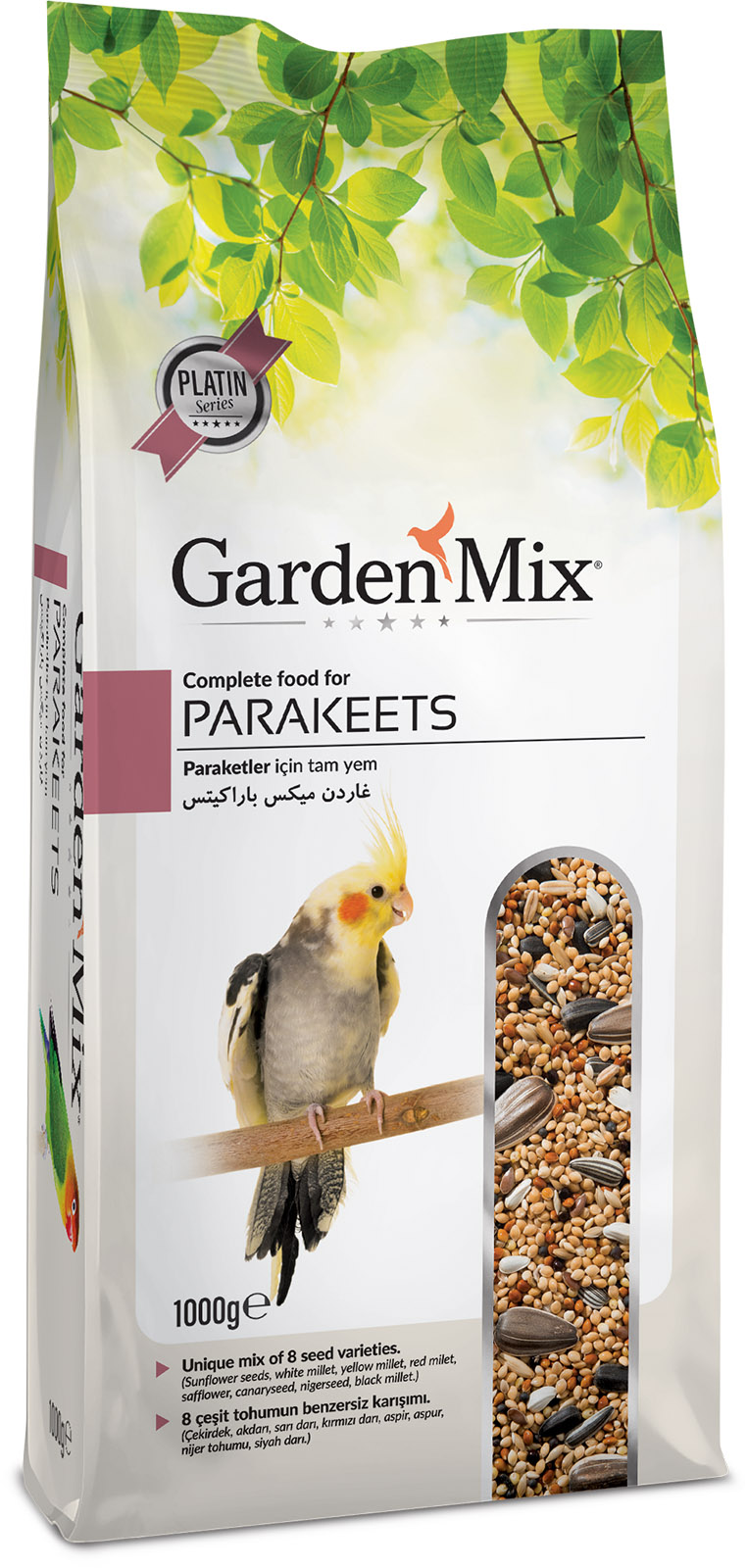 9714724.jpg GARDENMIX PLATIN PARAKET YEMI 1 KG X 2 ADET - Görsel 1