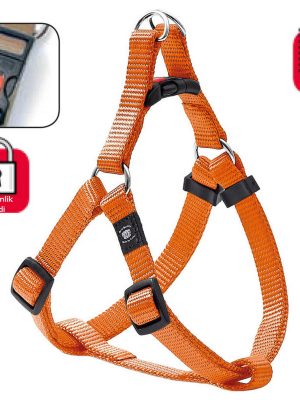 Karlıe Kilitli Göğüs Tasma M 40-70cm Turuncu