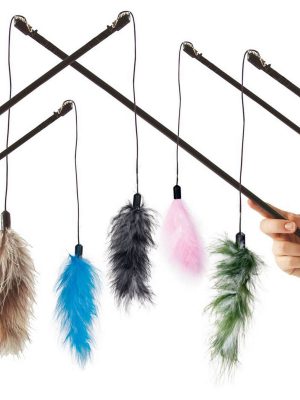 Karlıe Tüylü Kedi Oltası 60cm