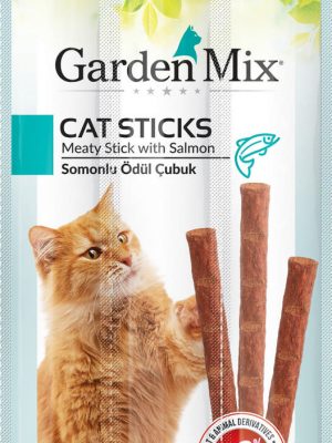 Gardenmix Somonlu Kedi Stick Ödül 3*5g 50‘li