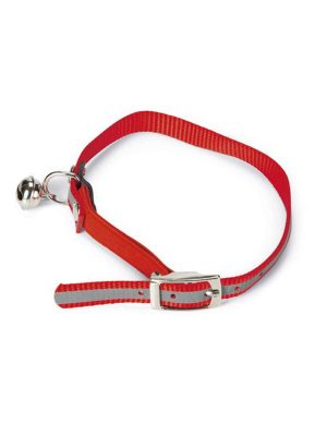 Beeztees Reflektör Kedi Boyun Tasması 31cm Kırmızı