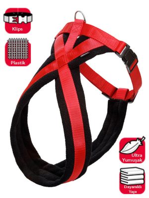 Karlıe Göğüs Tasma Ymş. Gçl. 74-100cm Siyah-kırm.