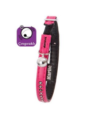 Karlıe Deri Kedi Boyun Tasma 30cm Pembe