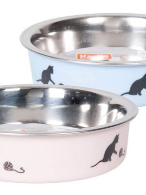 Karlıe Çelik Kedi Mama Kabı Mavi 160ml