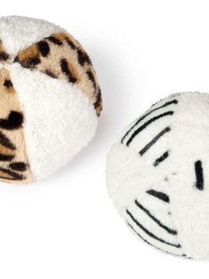 Karlie Peluş Desenli Top 11 Cm Beyaz-krengi