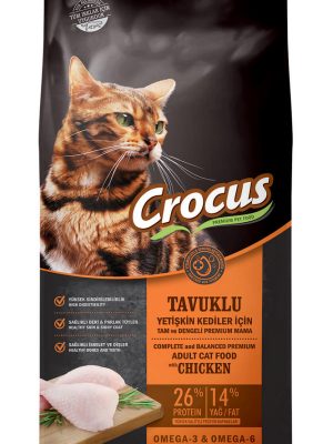 Crocus Tavuk Etli Yetişkin Kedi Maması 15 Kg