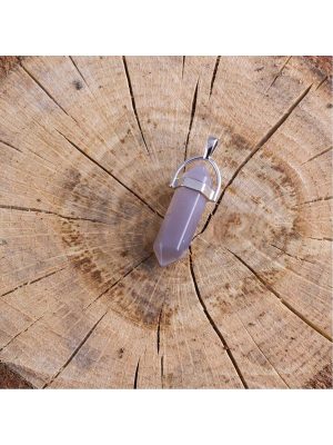 Akik Point Kolye Ucu-Gri