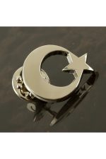 Ay Yıldız Yaka Rozet-Gümüş Rengi - Görsel 3